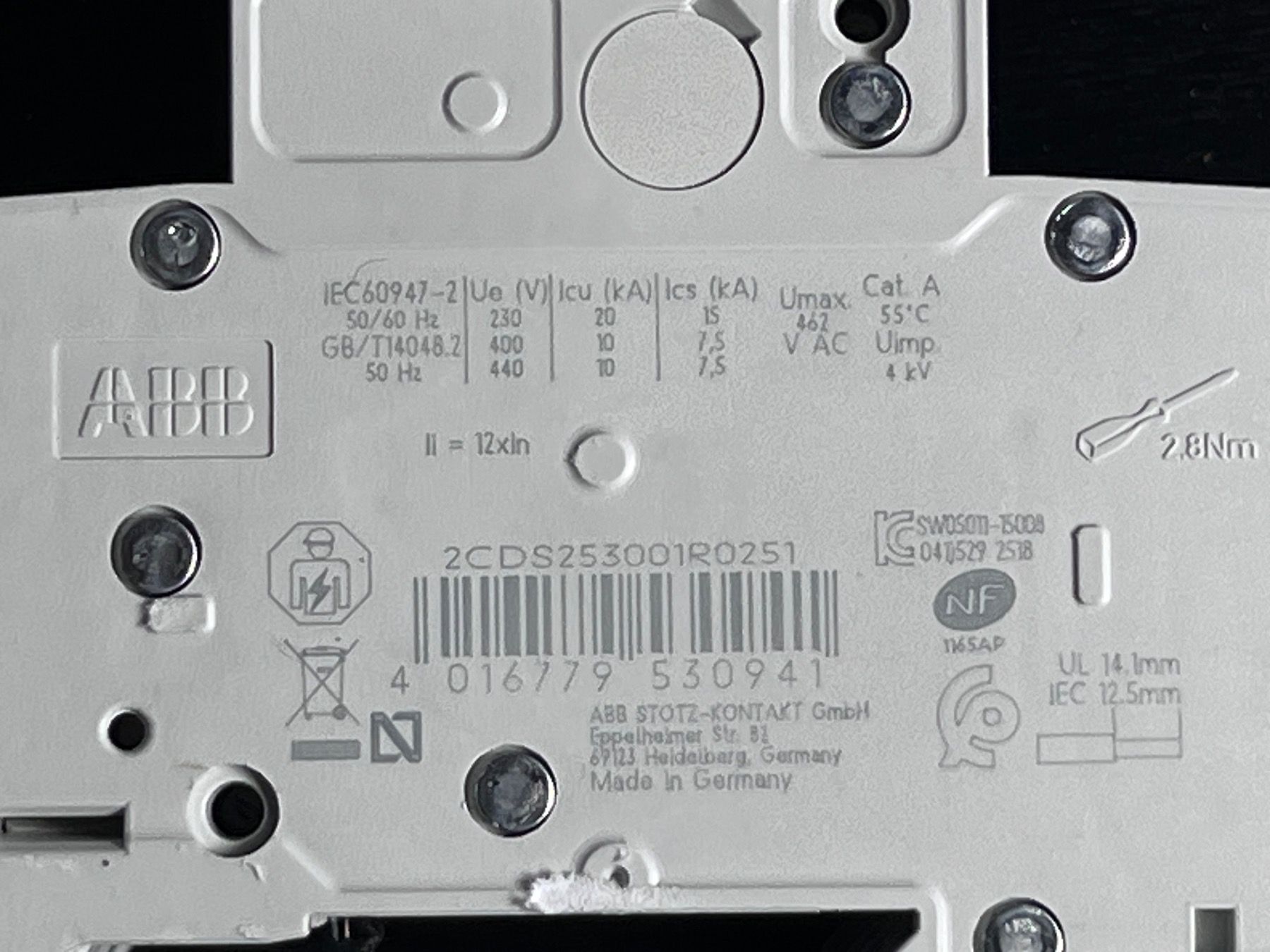 ABB Interruttori: ABB S200 MCB 25A 3 Pole Type D 6kA - Neu!! – Nuovo e nell'imballaggio originale da Tafers venduto da JP911 4