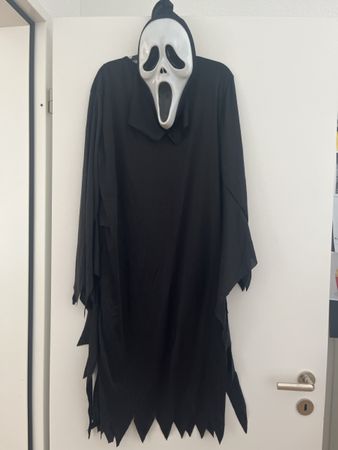 Scream Kostüm für Halloween, Grösse unisize, neuwertig! (58)