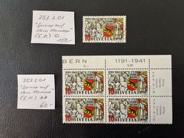 Bern 1941, Nr. 253.2.01, postfrisch/gestempelt