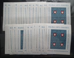 NABA 1971 Basel Block   Nr 1 bis 30 ganze Serie Postfrisch