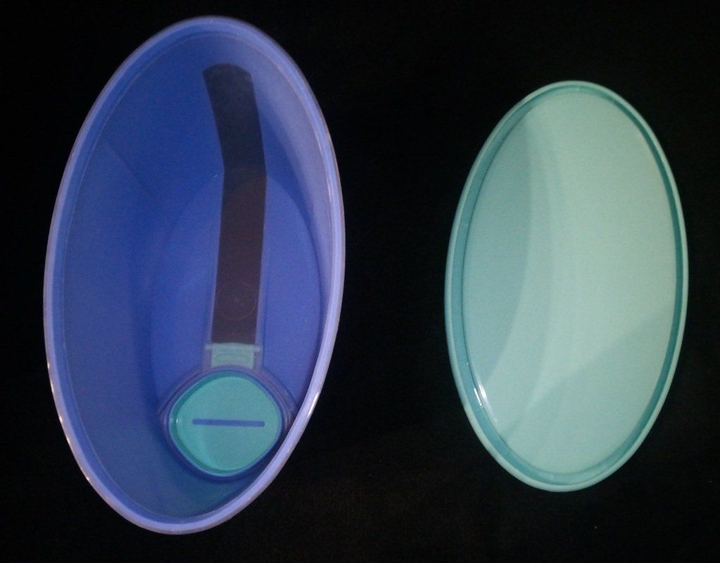 Tupperware Contenitori & Simili: 3 TUPPERWARE Trendsetter Vorratsbehälter in Blau – Usato da Werdenberg venduto da EXA-Secondhand 3