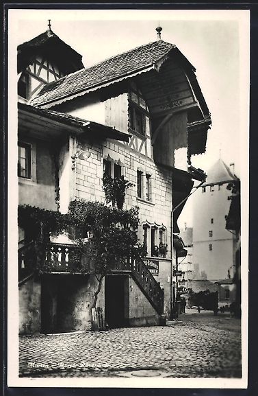 Cartoline postali: AK Murten, Café Restaurant du Nord – Usato da Berlin venduto da bartko-reher