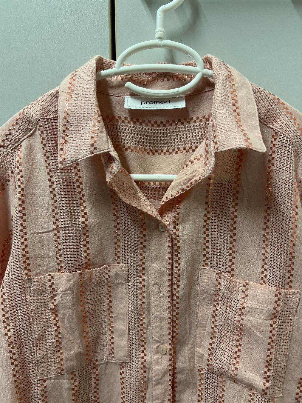 Promod Camicette: Blouse PROMOD Pink & Rosegold CH 34 – Usato da Horgen venduto da linuxrp 1