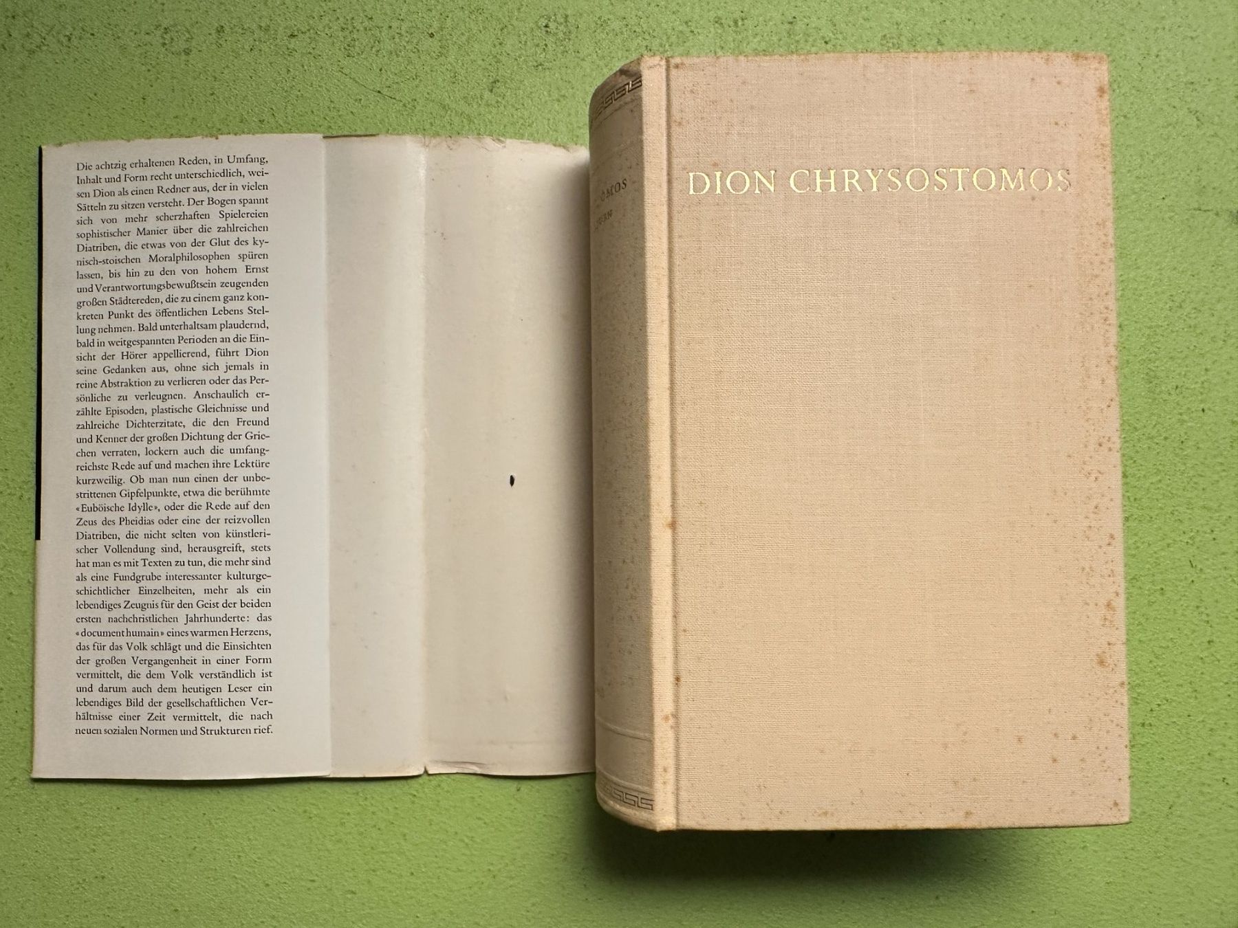 Bücher: Dion Chrysostomos: Sämtliche Reden. – Gebraucht aus Zürich von allp 1
