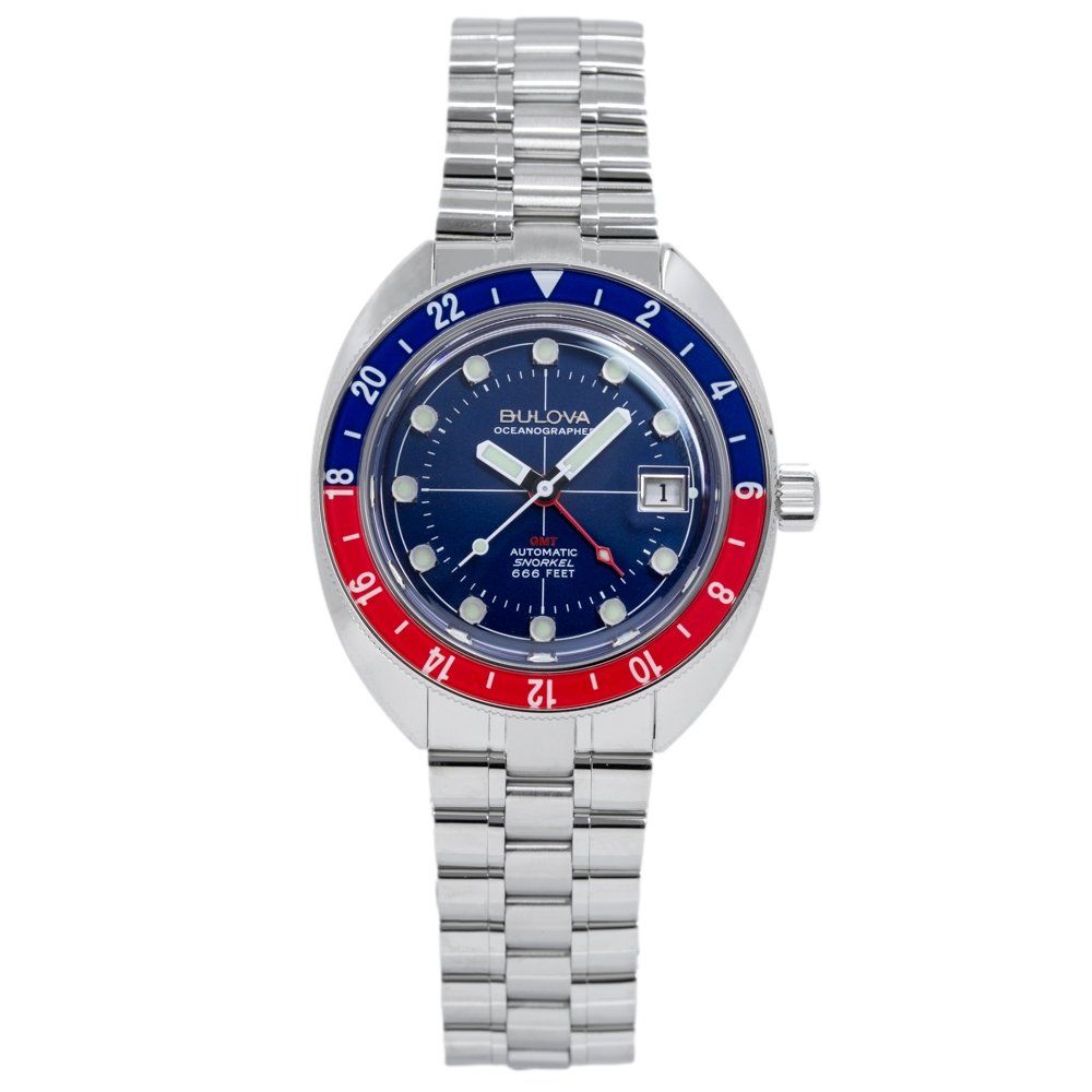 Bulova Uhren: Bulova Men's 96B405 Oceanographer GMT Mechanical – Neu und originalverpackt aus Schindellegi von harveystore 2