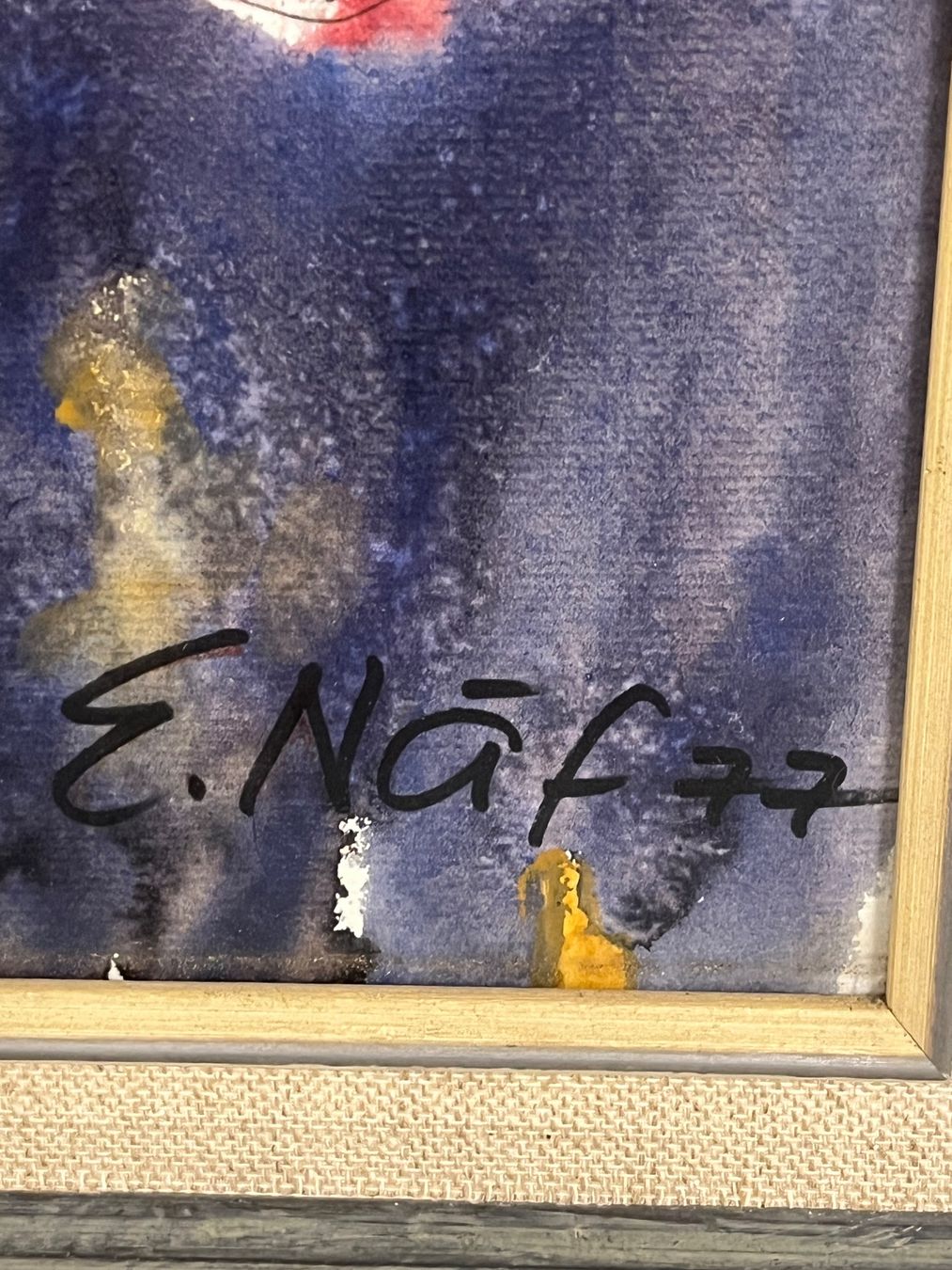 Dipinti: E. Näf 1977 – Usato da Basel venduto da PAUL_ART 7