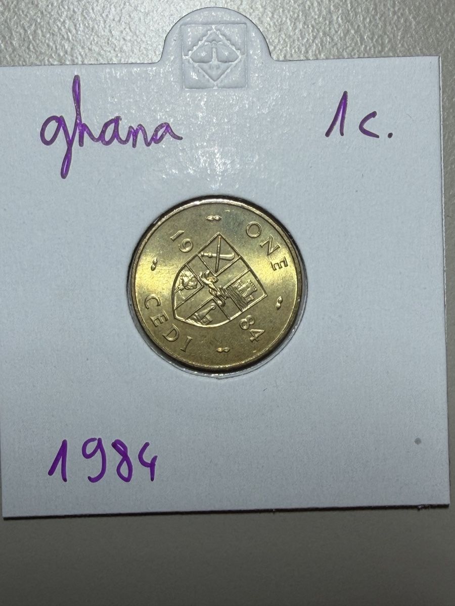 Toutes les monnaies: Ghana - 1 cedi - 1984 – D'occasion à Payerne par Mike1682