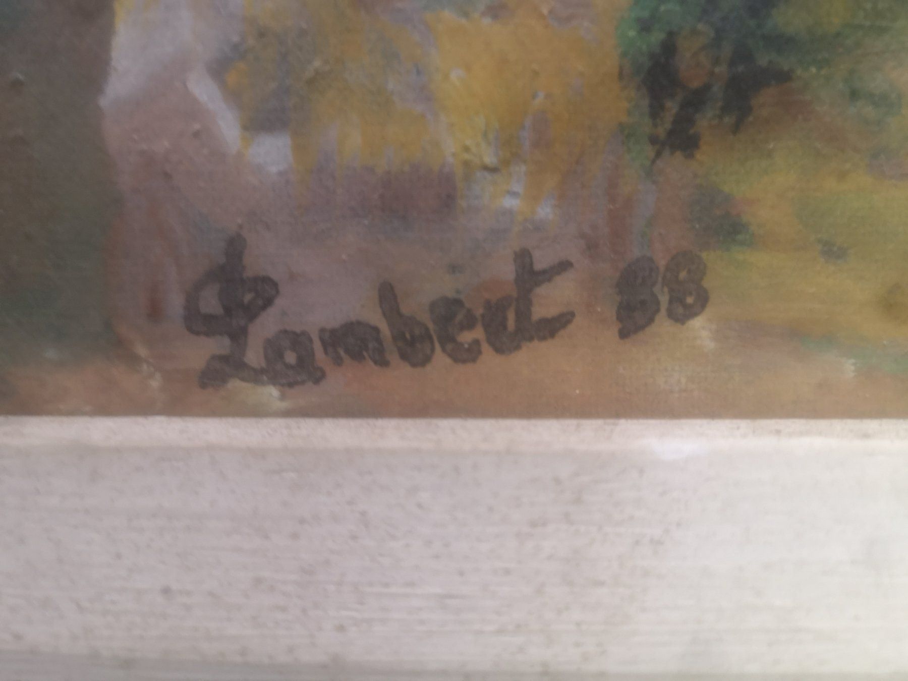 Gemälde: HUILE SUR PANNEAU signée LAMBERT – Gebraucht aus Genève von Qanil77 1