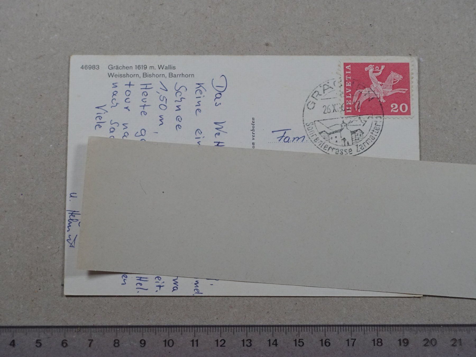 Cartoline postali: Grächen – Usato da Lenzburg venduto da fh1 1