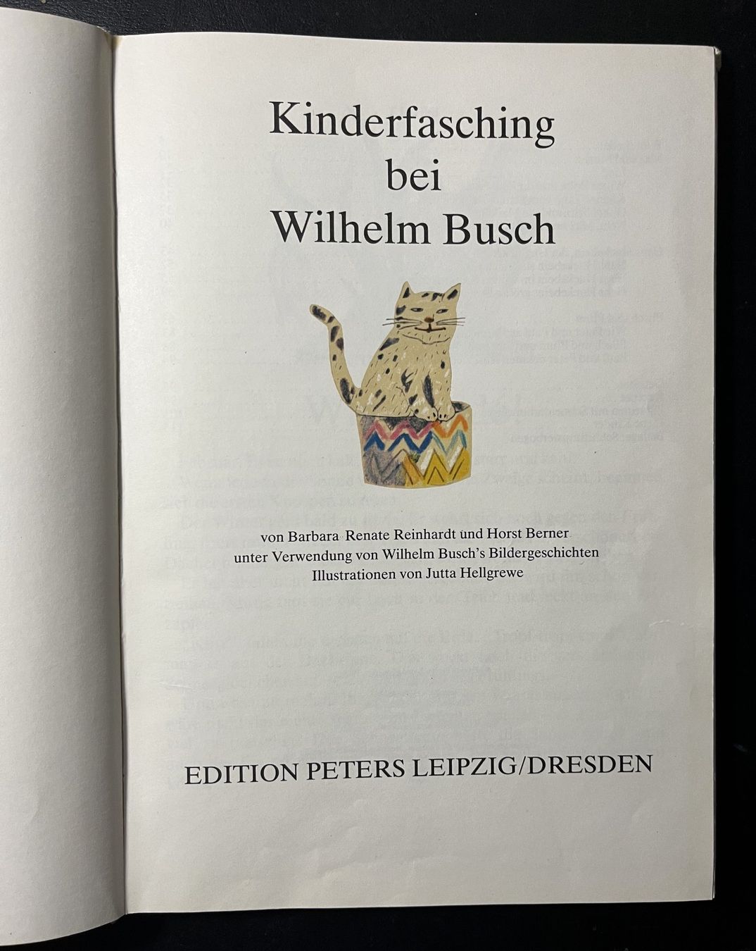 Libri: Buch Kinderfasching bei Wilhelm Busch Edition PetersLeipzig – Usato da Wangen b. Olten venduto da Buntgemischt 1