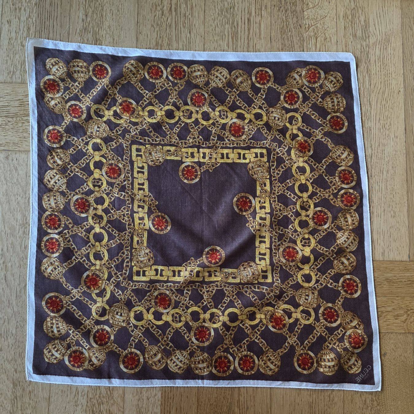 Celine Foulards, Tücher & Schals: CELINE Baumwolltuch 58×58 – Neu (gemäss Beschreibung) aus Zürich von LIMAR 1