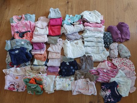 69-Teiliges Kinderkleider Paket, Grösse 68