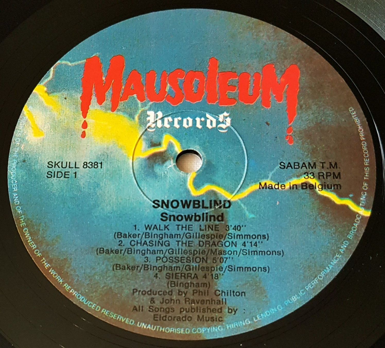 Dischi in vinile: Snowblind - LP - 1985 - First Press - Mausoleum Records – Usato da Uster venduto da Zardodel 4
