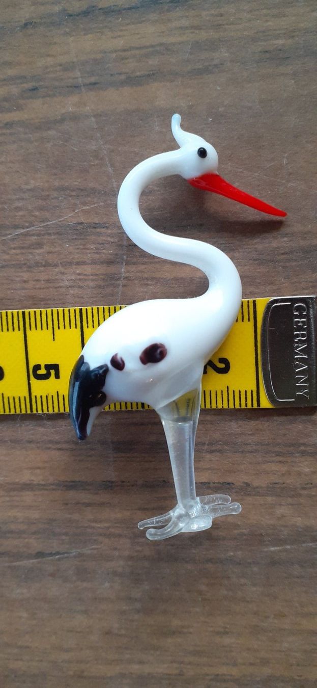 Murano Figuren: Figur Storch Glas Murano antik – Gebraucht aus Mörschwil von antiksalon 8