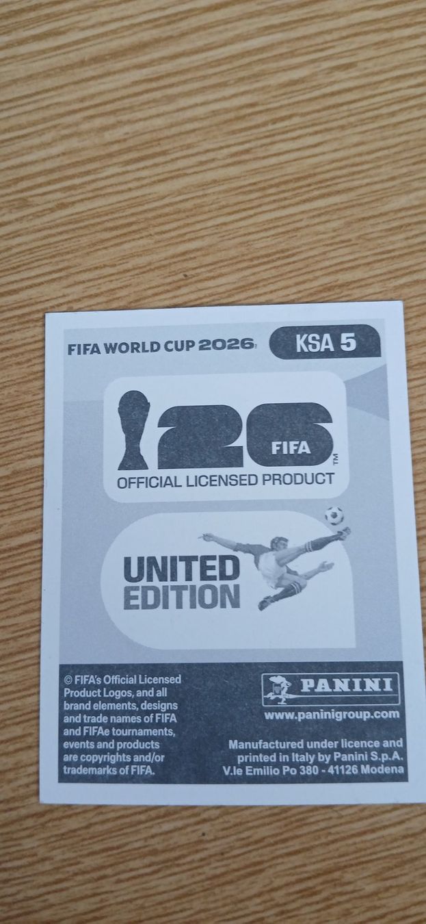Panini Sammelbilder & Trading cards: Panini Nawaf Buwashl 2026 – Gebraucht aus Willisau von roger_meier 1