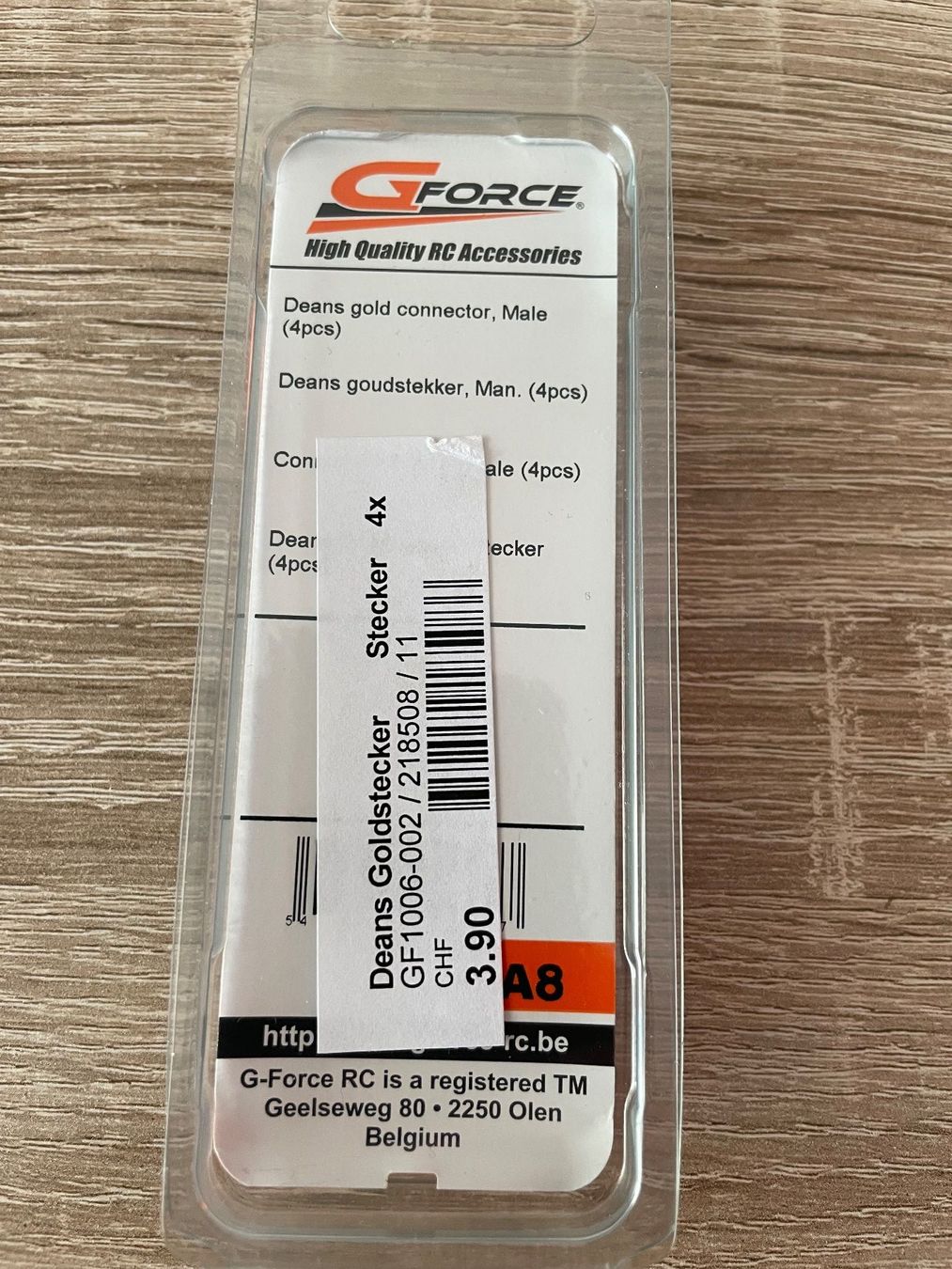 Modellismo RC: Deans Goldstecker 4 Stück – Nuovo e nell'imballaggio originale da Brunegg venduto da dav_vhz9 1