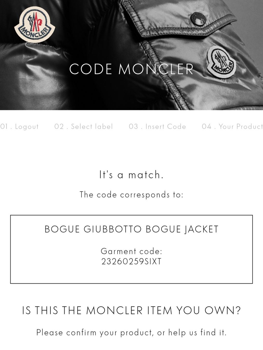 Moncler Giacche: Veste mi-saison Moncler "Bogue" – Usato da Yverdon-les-Bains venduto da Ed9lude 9