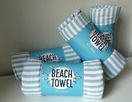 Serviettes de plage neuves 100% coton  80 × 160 cm 