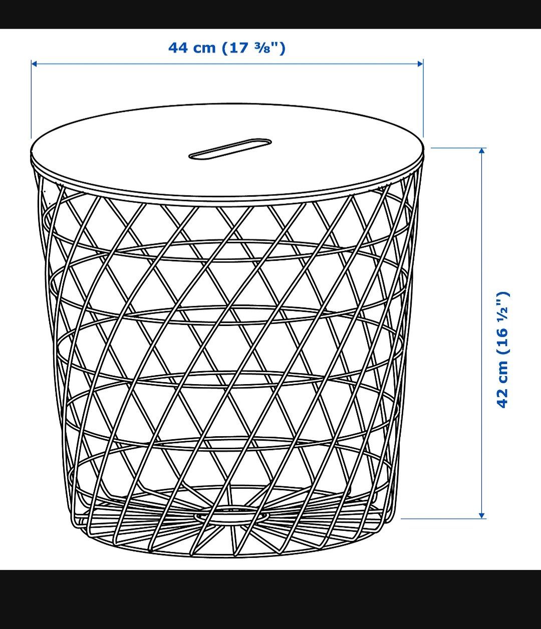 Ikea Tische: Table de rangement IKEA KVISTBRO grise, occasion – Gebraucht aus Morges von Mlle_Croft_91 3