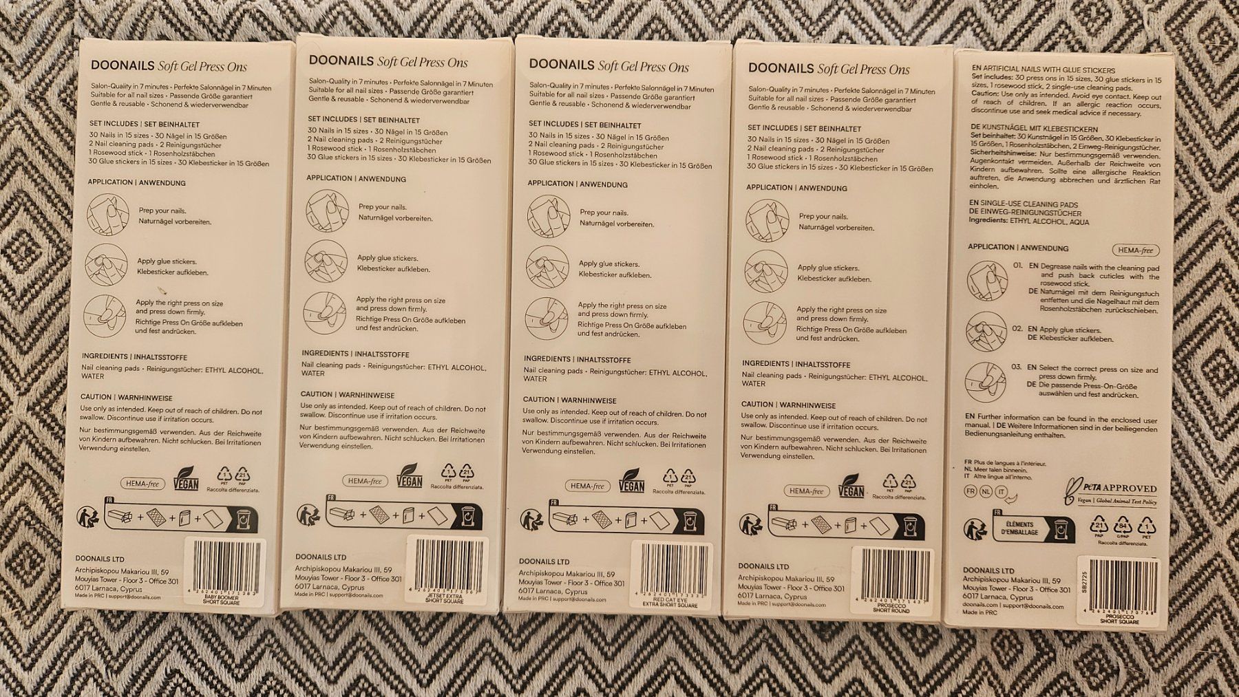 Unghie finte: DOONAILS Soft Gel Press Ons 💅 10 Sets div. Farben – Nuovo e nell'imballaggio originale da Zug venduto da Kira_6300 3