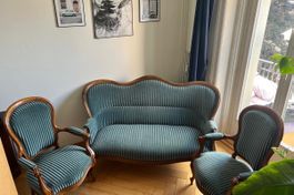 Antikes Louis Phillippe Sofa + Sessel
