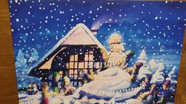 Grusskarte Weihnachten Winter