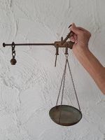 Alte Messingbalkenwaage