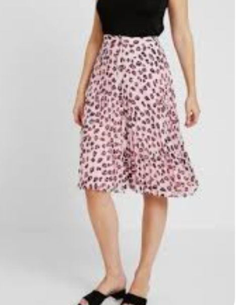 Tommy Hilfiger Gonne: Jupe plissée Tommy Jeans rose léopard taille XL – Usato da Niedergösgen venduto da Eva2410 4
