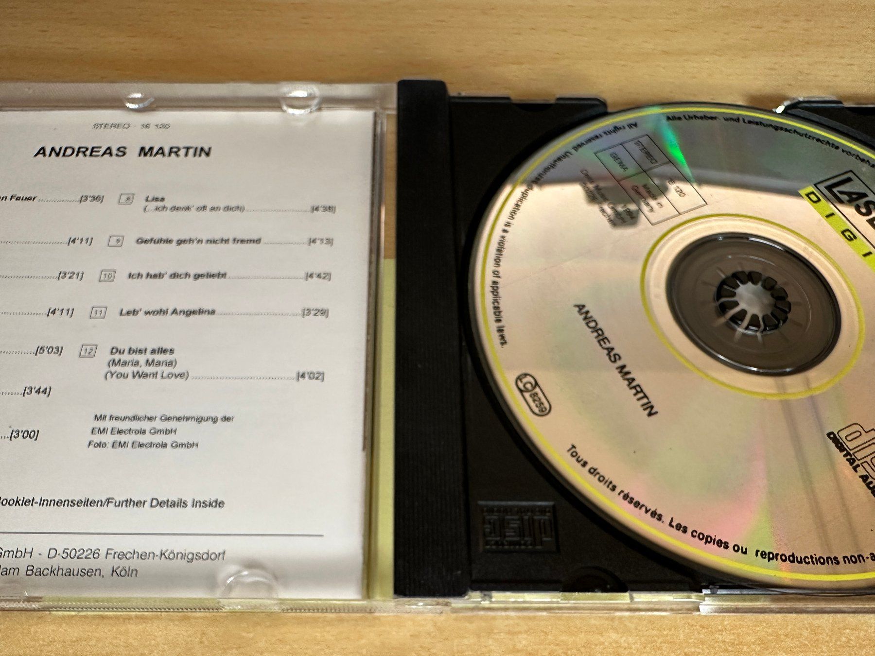 CD: U9 Andreas Martin – Andreas Martin – Usato da Rikon im Tösstal venduto da Alpenmutz 2