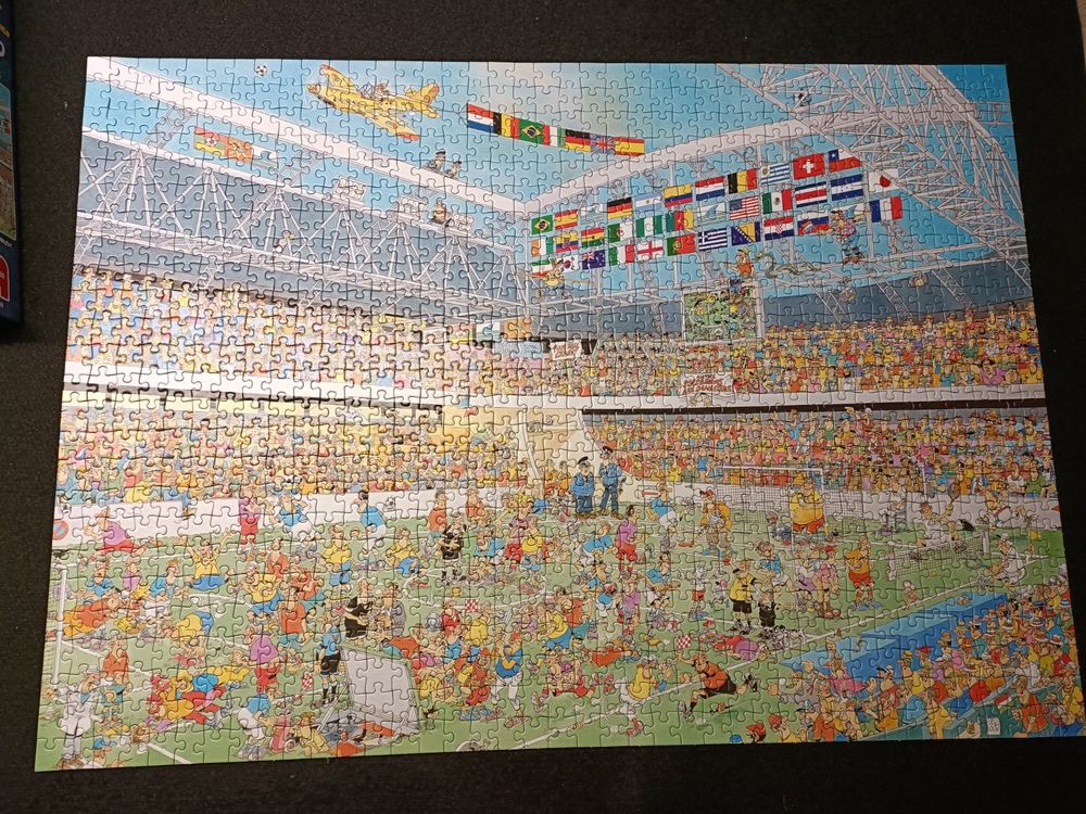 Puzzle 1000 pièces : Jan Van Haasteren : La librairie - Diset - Rue des Puzzles