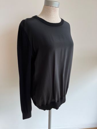 JJBENSON Merino Seide Pullover Gr. M schwarz - 119.-