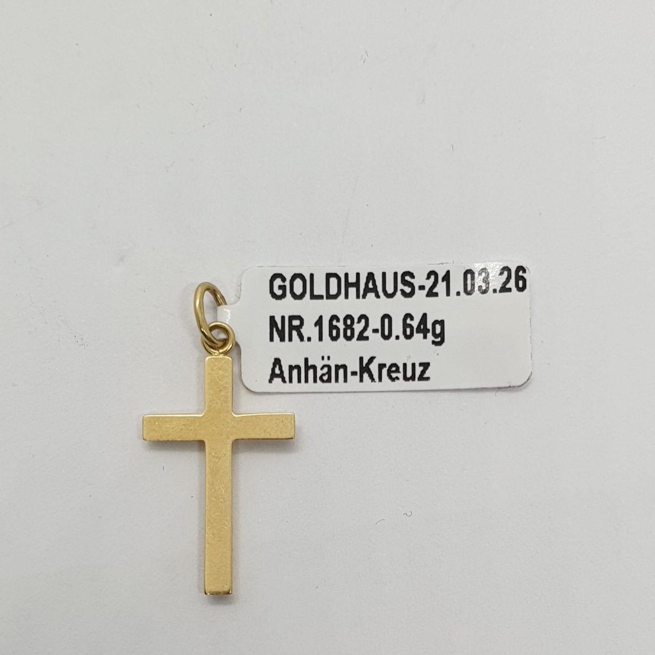 Anhänger: Echt 18K Gold - Kreuz Anhänger – Gebraucht aus Luzern von Goldhaus-Luzern 3