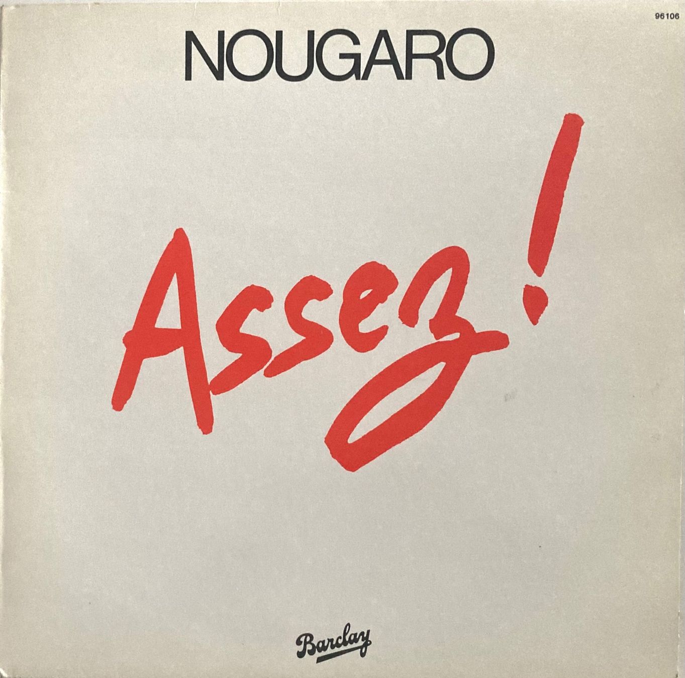 Vinyles: NOUGARO - ASSEZ ! – D'occasion à Poliez-Pittet par Newtown-Records