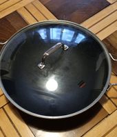 Wok Pfanne mit Glasdeckel