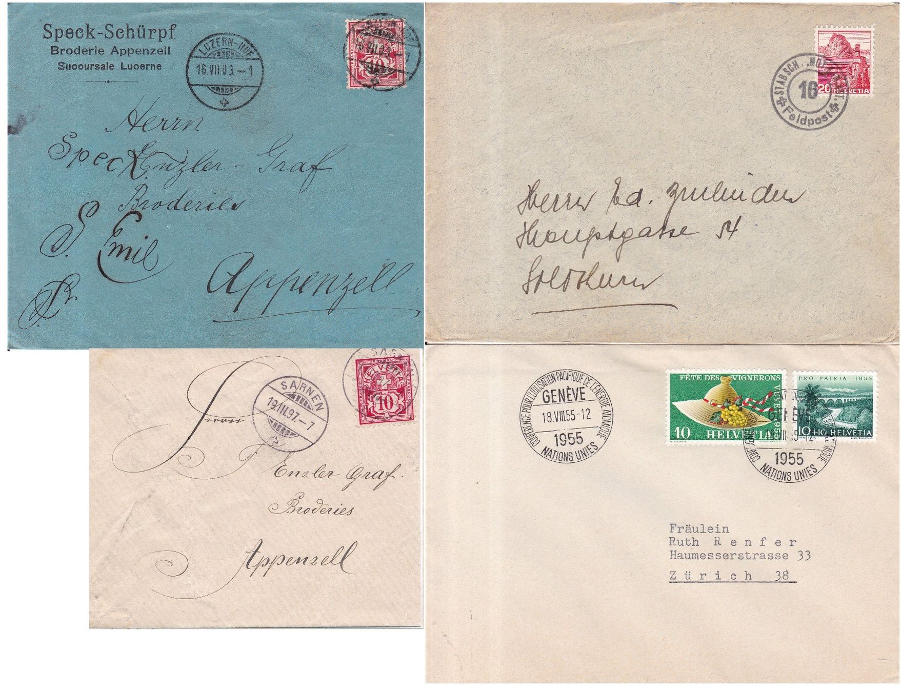 Tutti i francobolli: 40 Stk. Alte CH Briefe, Karten, FDCs etc. – Usato da Münchwilen AG venduto da Nesar