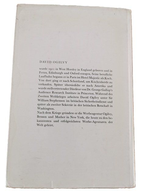 Libri: Geständnisse eines Werbemannes (Buch, David Ogilvy) – Usato da Wilen b. Wollerau venduto da morethanmusic 1