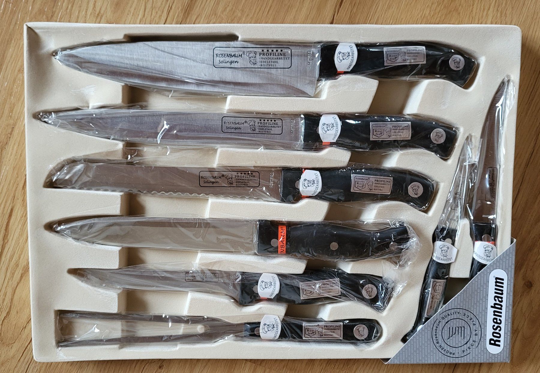 Solingen Set di posate: Rosenbaum Solingen Besteck- und Messerset, neu – Nuovo e nell'imballaggio originale da Maienfeld venduto da Alpamayo01 3