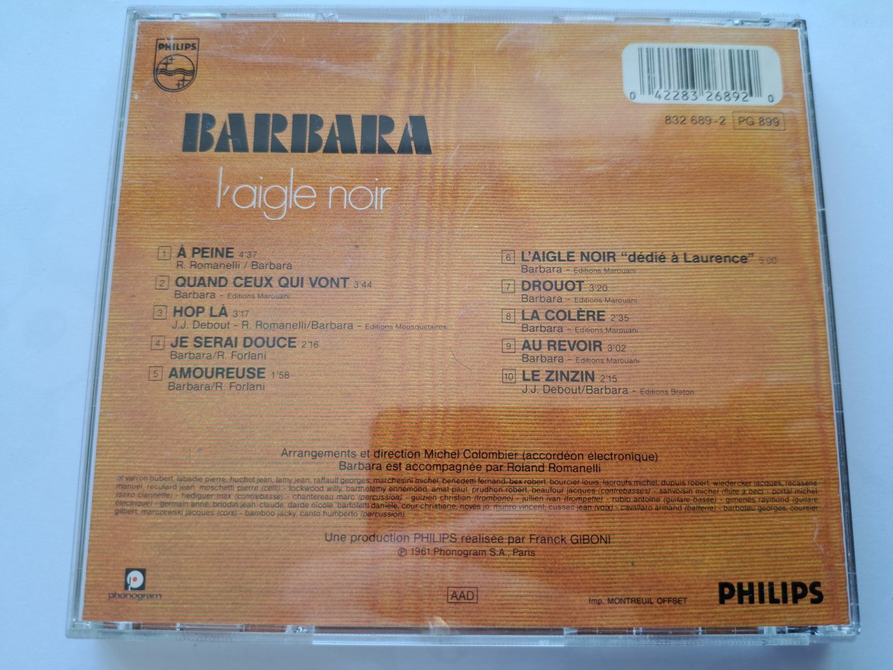 CD: Cd Barbara - L'aigle noir – Usato da Pully venduto da bro_n52j 1