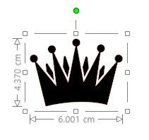 Vinylsticker/kleber - Krone