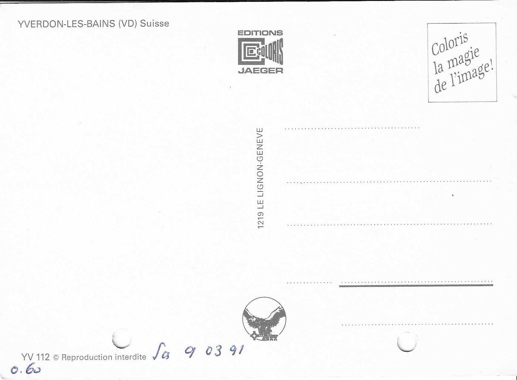 Cartoline postali: Yverdon-les-Bains VD – Nuovo (secondo la descrizione) da Rothrist venduto da Stranglehold 1