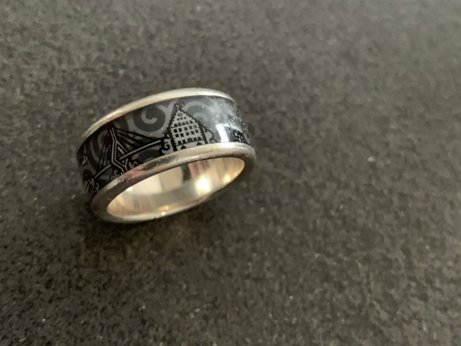 Anelli: ZEBRA Ring Silber  FRIBOURG / FREIBURG – Usato da Fribourg venduto da tschjoly 2