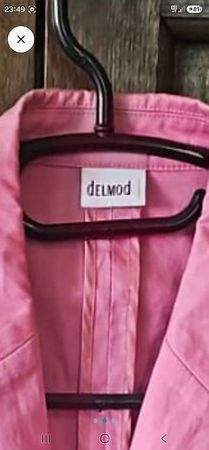Veste d'été rose Delmod, taille 44, coton léger