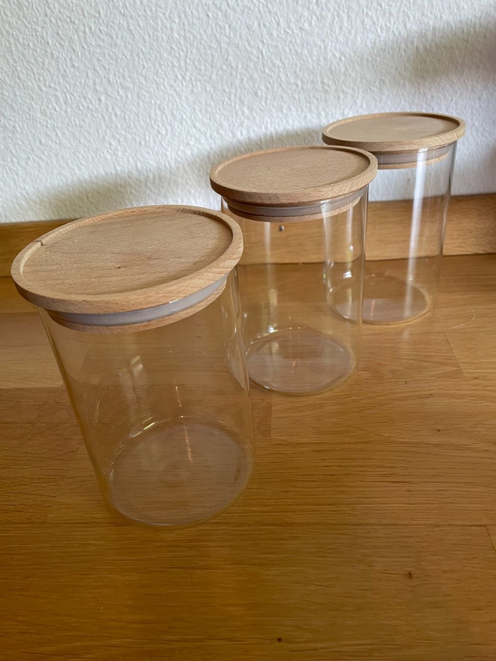 Bicchieri: Vorratsgläser-Set mit Deckel 3 Stück – Usato da Wabern venduto da carciofo