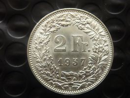 2 Fr. 1957  Unz. / Stgl.