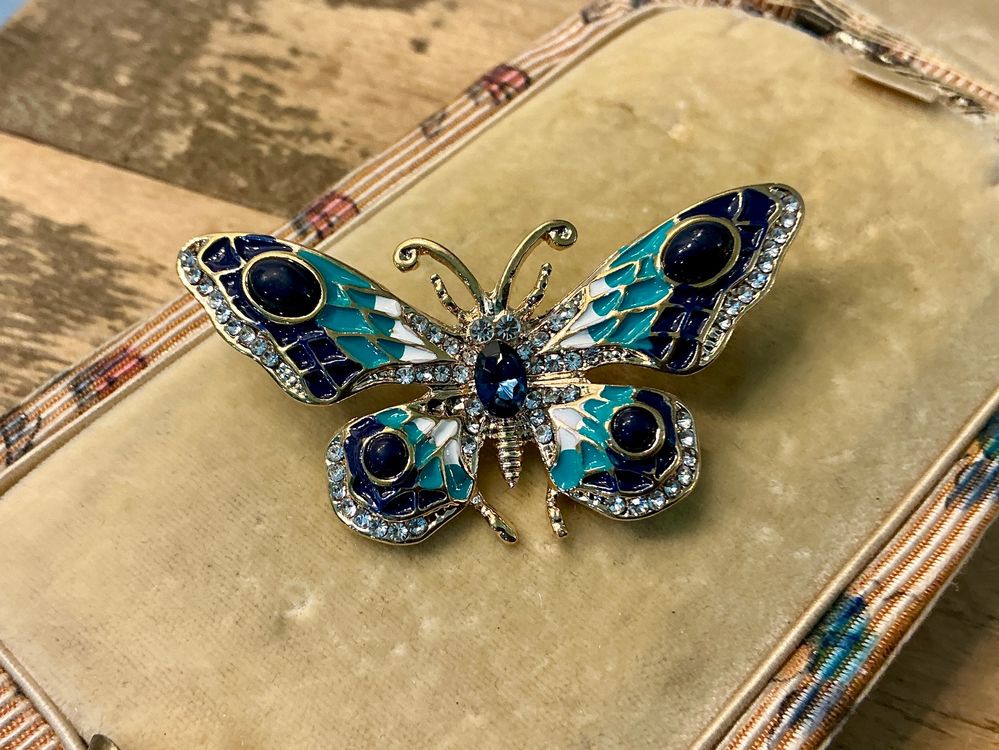 Weihnachtskranz Brosche Mit Strasssteinen - Vintage Schmuck Für Damen Als Festtagsgeschenk