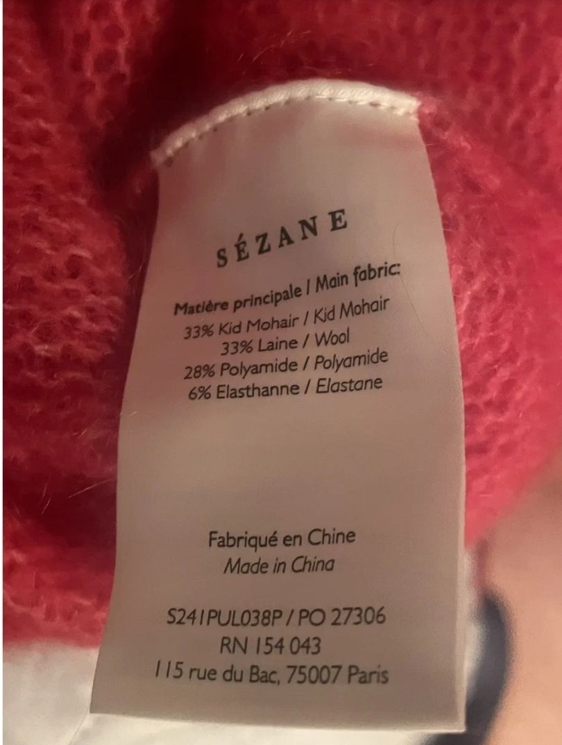 Sezane Maglioni & Felpe: Sezane Mohair Pullover pink – Usato da Effretikon venduto da ims_52x7 5