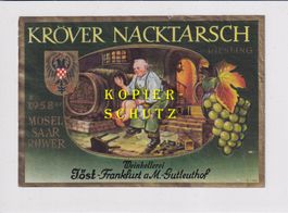 Etikette - Kröver Nacktarsch 1958 (Jöst) /bd