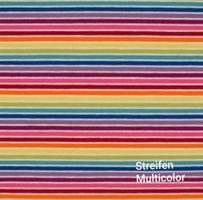 Baumwolljersey Streifen Multicolor