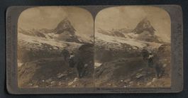 Stereo-Fotografie Matterhorn, Blick nach