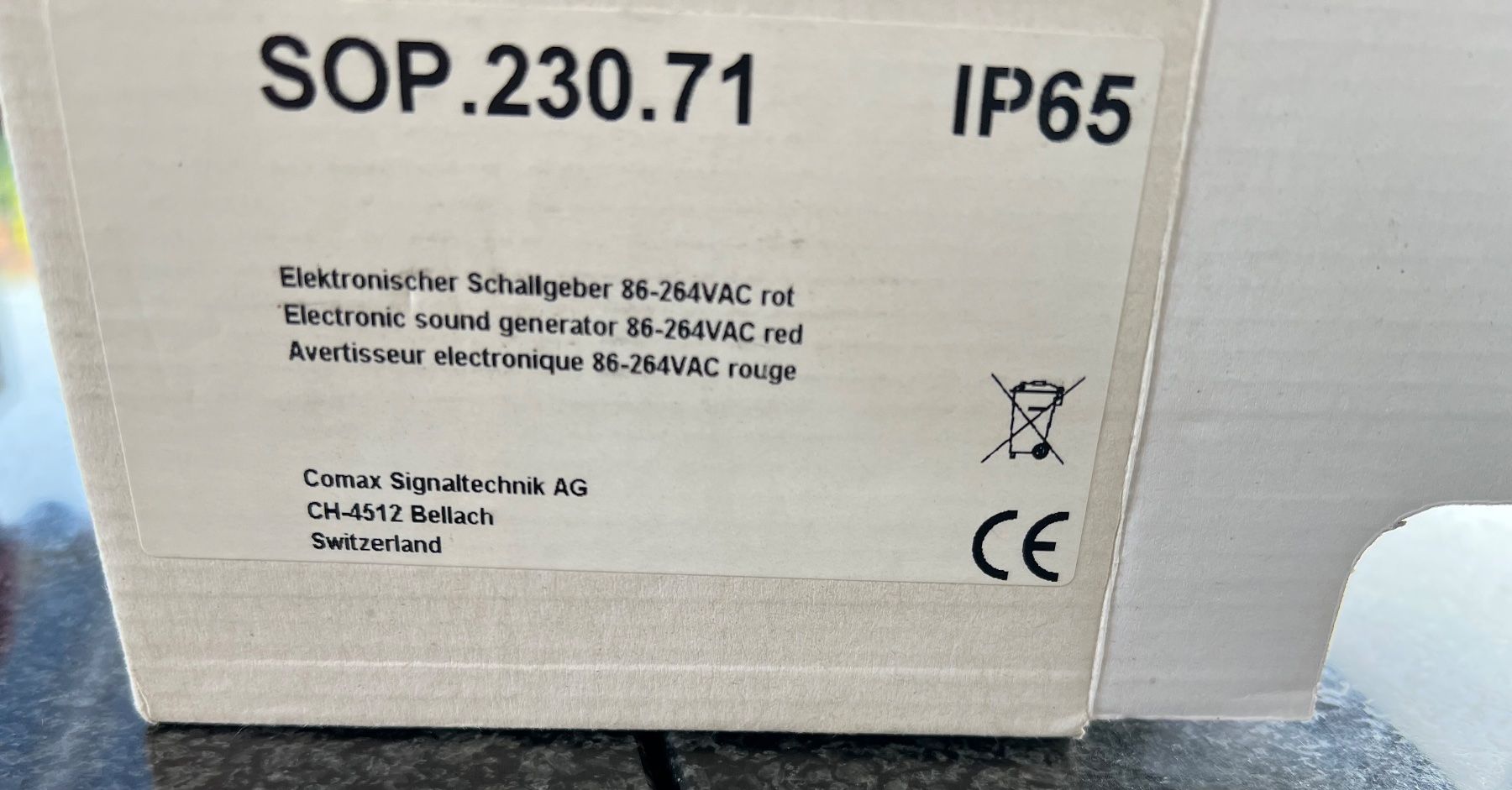 Accessori Trattori &Veicoli agricoli: Schallgeber SOP.230.71 Comax Signaltechnik – Nuovo e nell'imballaggio originale da Sulgen venduto da peterpeterli 3
